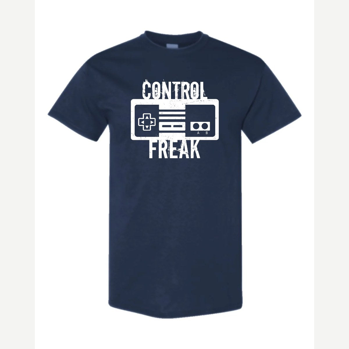 Control Freak (Retro Game Controller) — Classic Tee / Navy