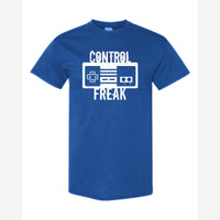 Control Freak (Retro Game Controller) — Classic Tee / Royal