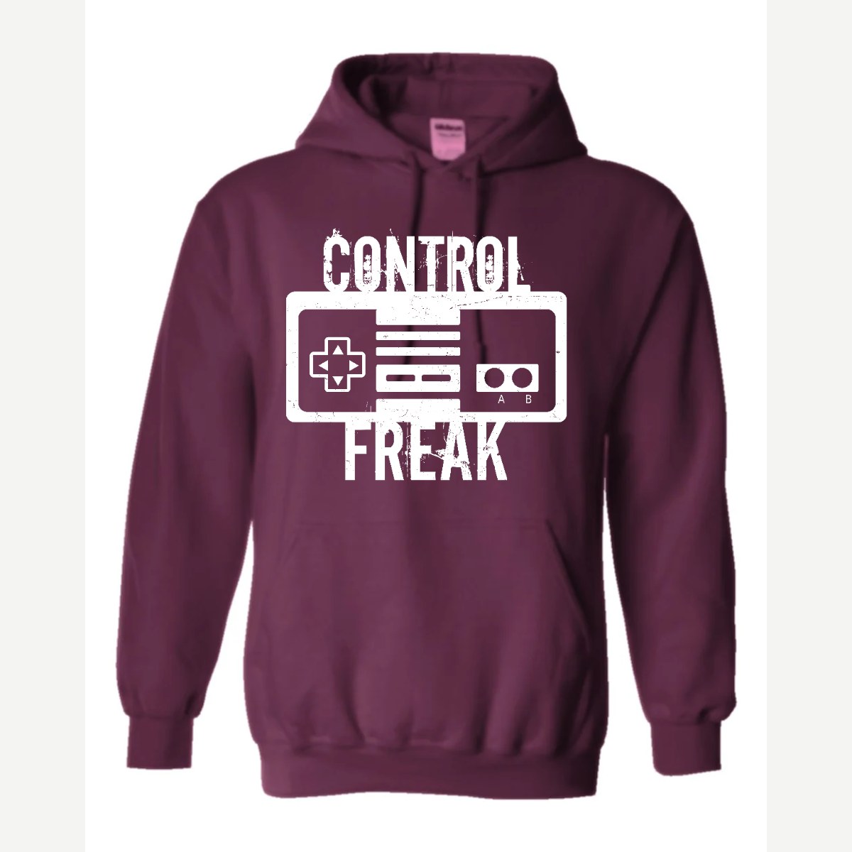 Control Freak (Retro Game Controller) — Hoodie / Maroon