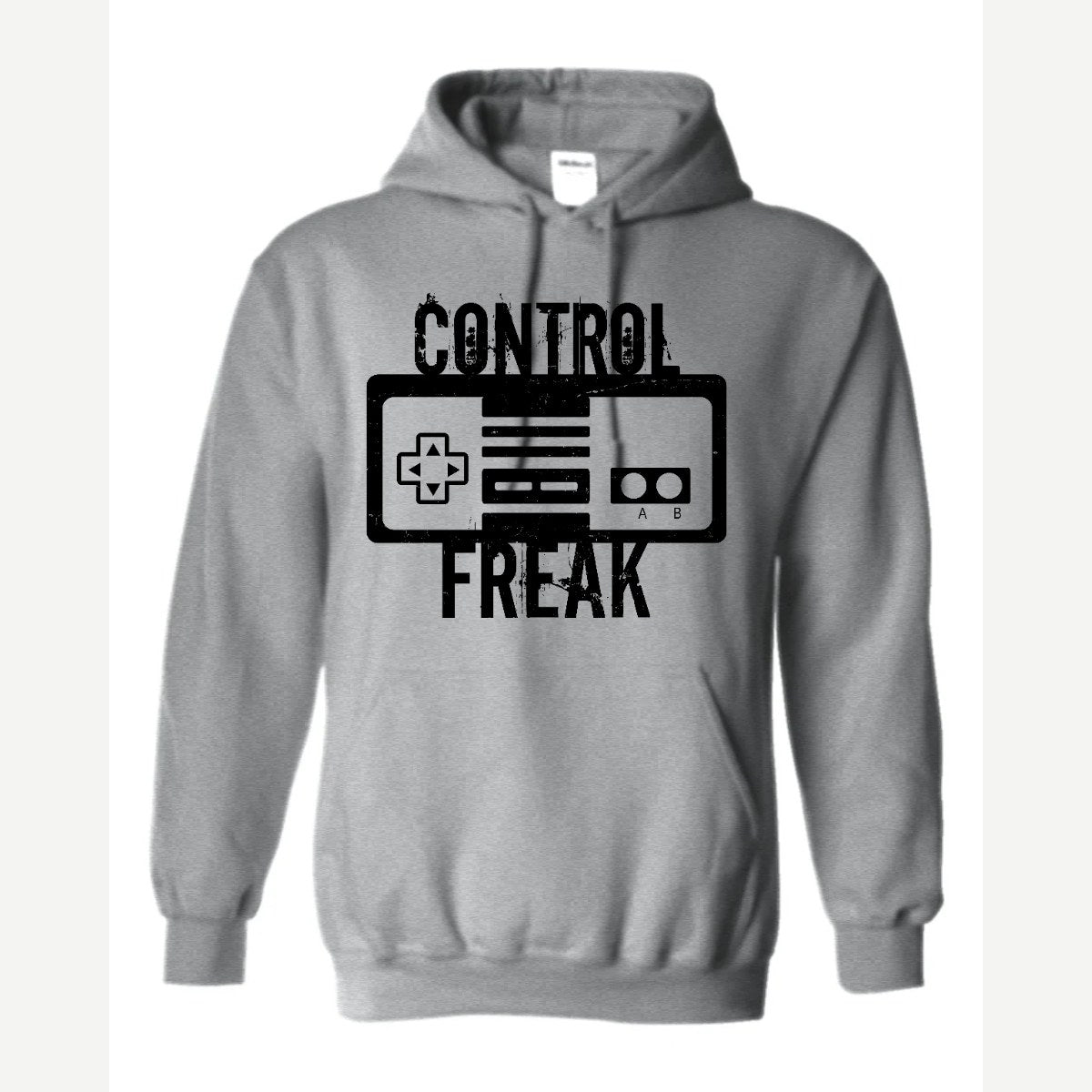 Control Freak (Retro Game Controller) — Hoodie / Sport Grey