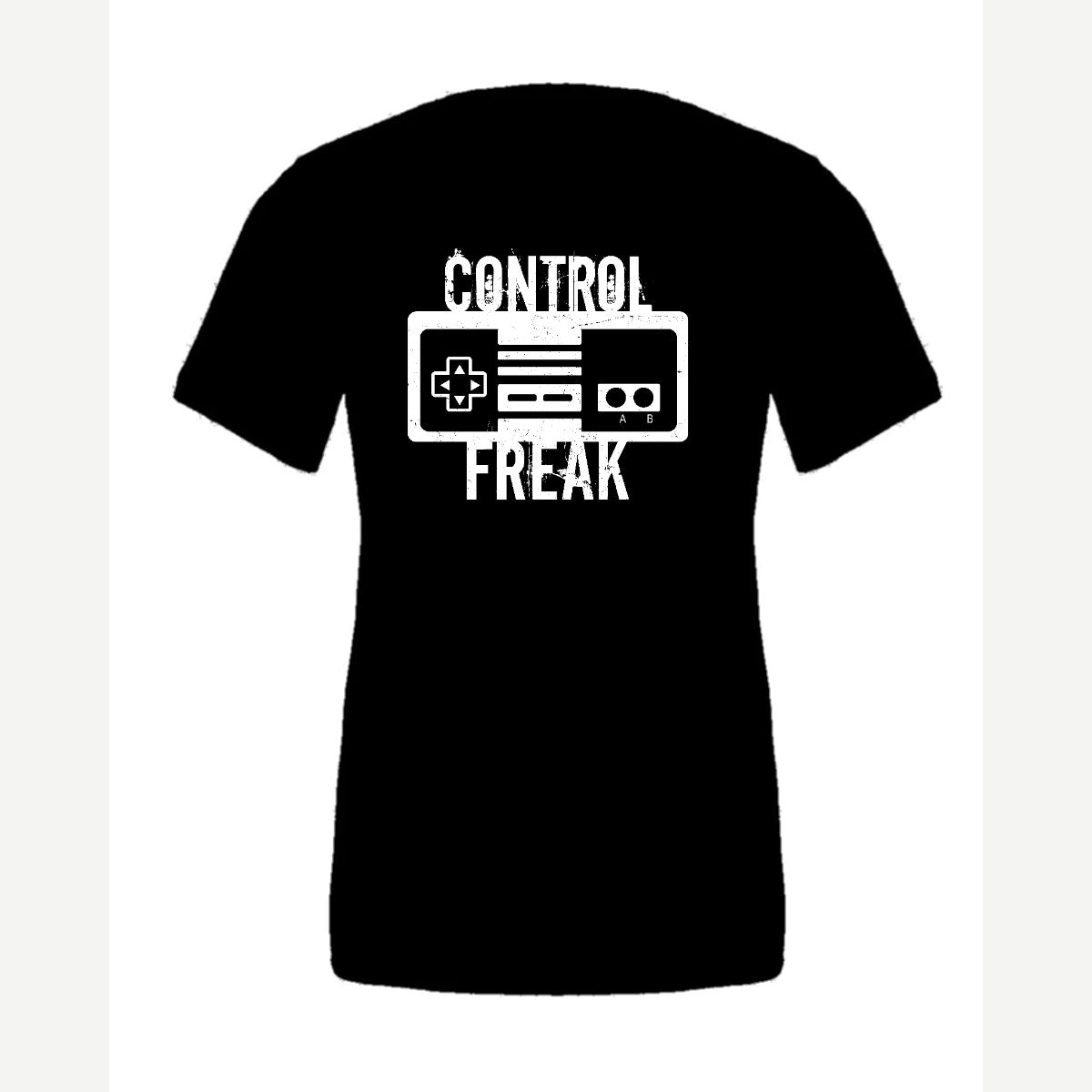 Control Freak (Retro Game Controller) — Premium Tee / Black