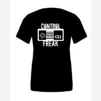 Control Freak (Retro Game Controller) — Premium Tee / Black