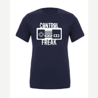 Control Freak (Retro Game Controller) — Premium Tee / Navy