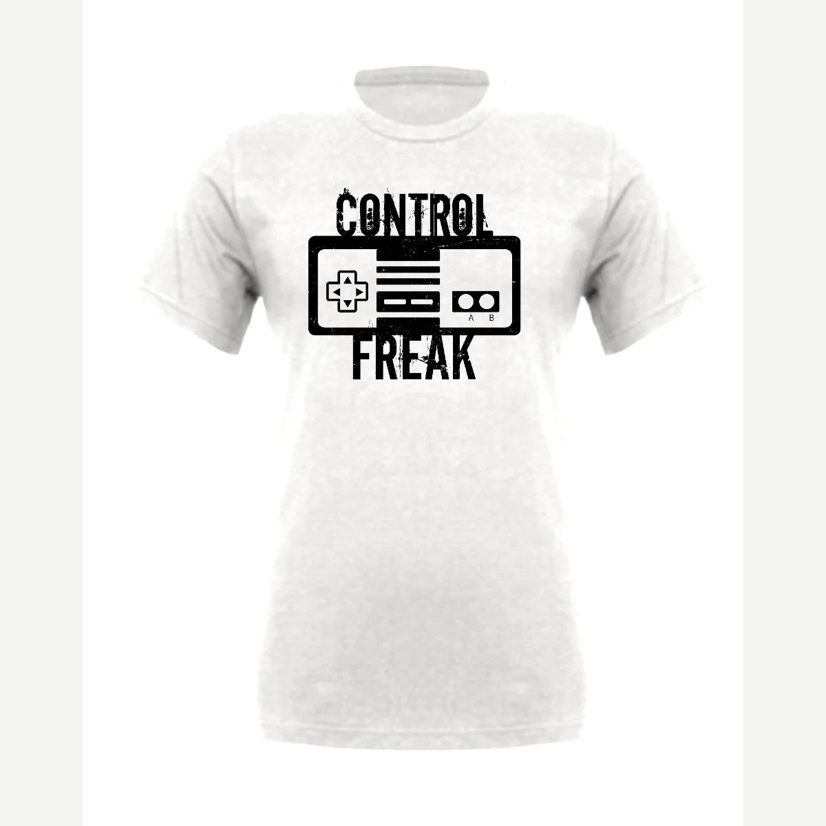 Control Freak (Retro Game Controller) — Premium Tee / White