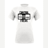 Control Freak (Retro Game Controller) — Premium Tee / White