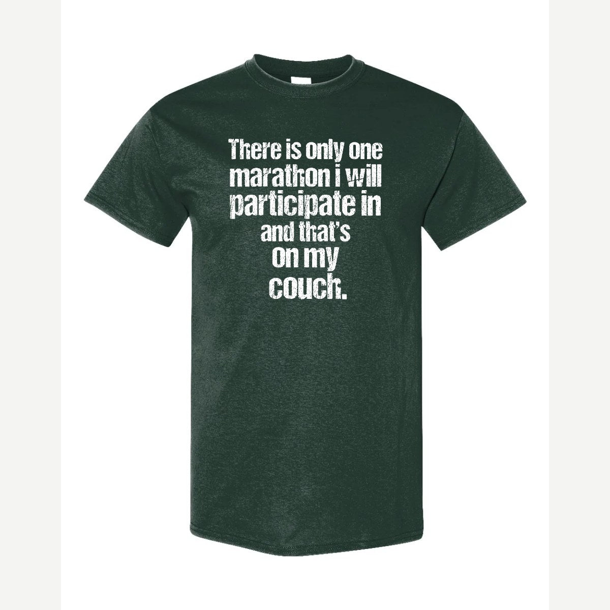 Couch Marathon — Classic Tee / Forest Green