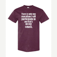 Couch Marathon — Classic Tee / Maroon