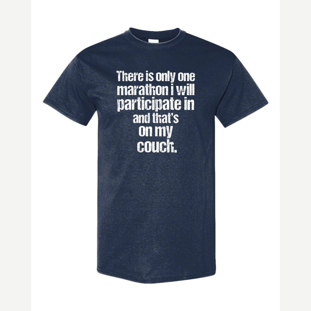 Couch Marathon — Classic Tee / Navy