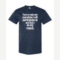 Couch Marathon — Classic Tee / Navy