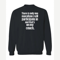 Couch Marathon — Crewneck Sweatshirt / Black