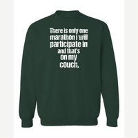 Couch Marathon — Crewneck Sweatshirt / Forest Green