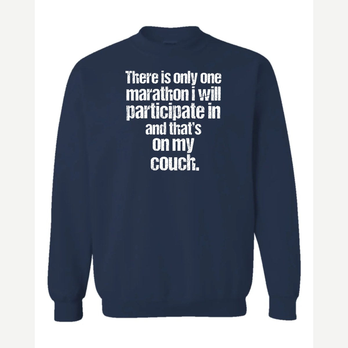 Couch Marathon — Crewneck Sweatshirt / Navy