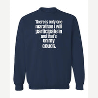 Couch Marathon — Crewneck Sweatshirt / Navy