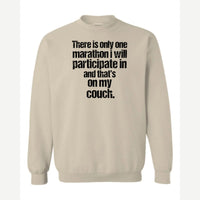 Couch Marathon — Crewneck Sweatshirt / Sand