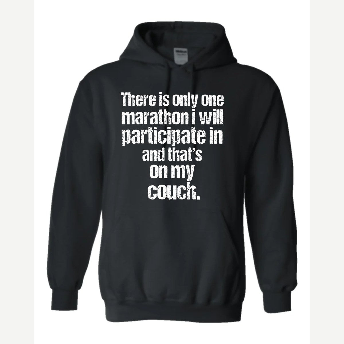 Couch Marathon — Hoodie / Black