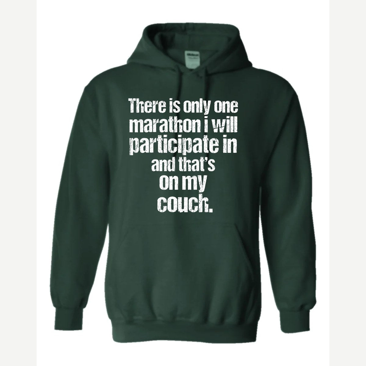 Couch Marathon — Hoodie / Forest Green