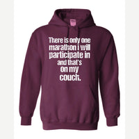 Couch Marathon — Hoodie / Maroon