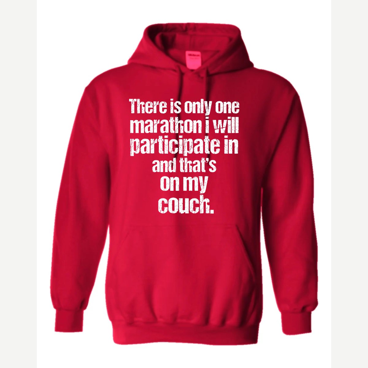 Couch Marathon — Hoodie / Red