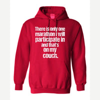 Couch Marathon — Hoodie / Red