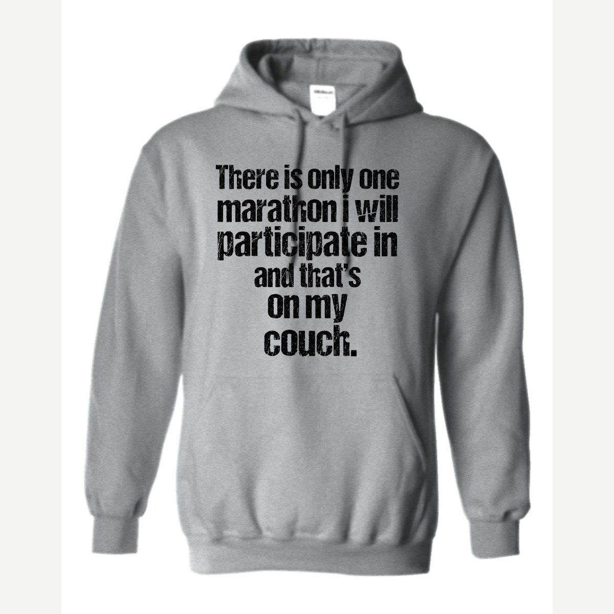 Couch Marathon — Hoodie / Sport Grey
