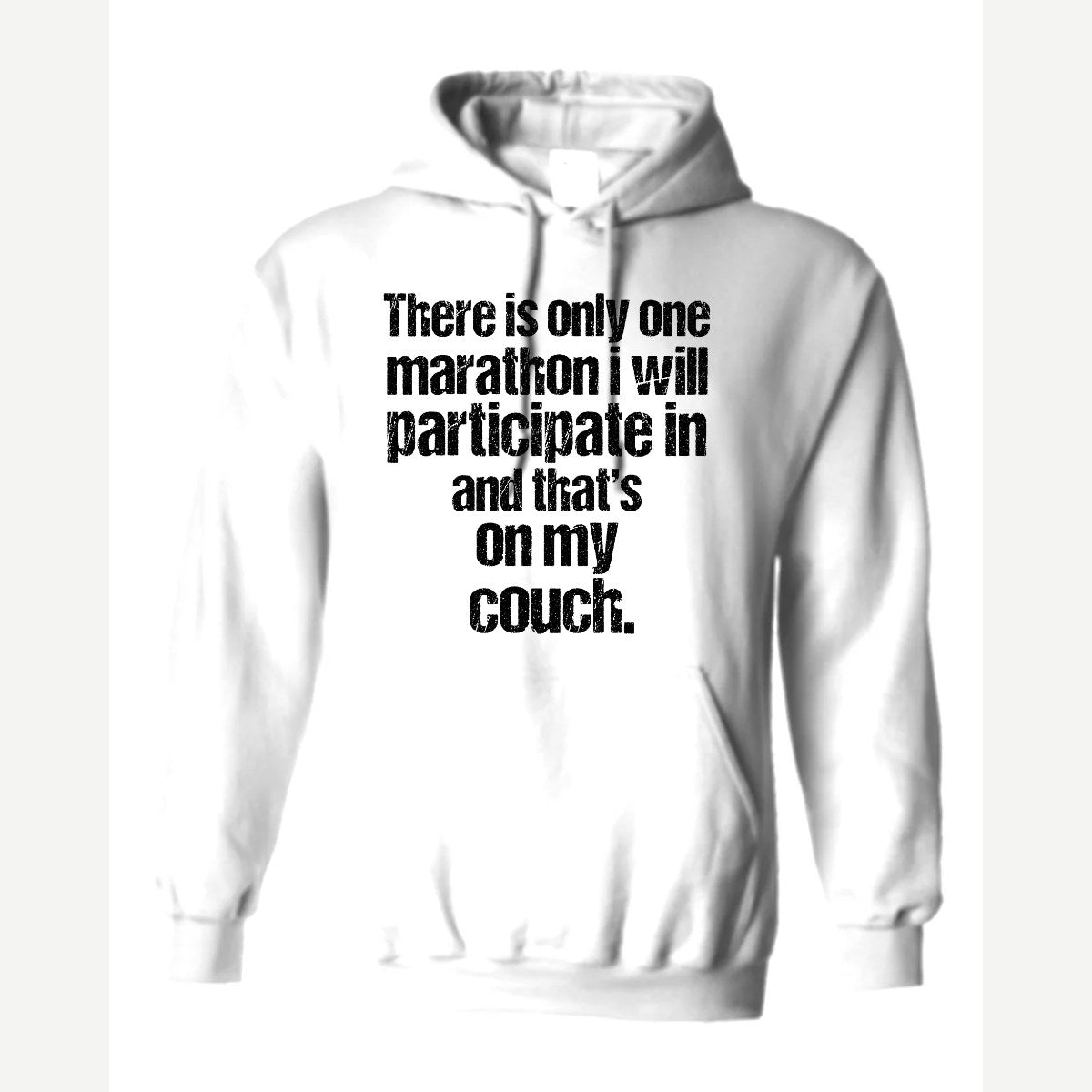 Couch Marathon — Hoodie / White
