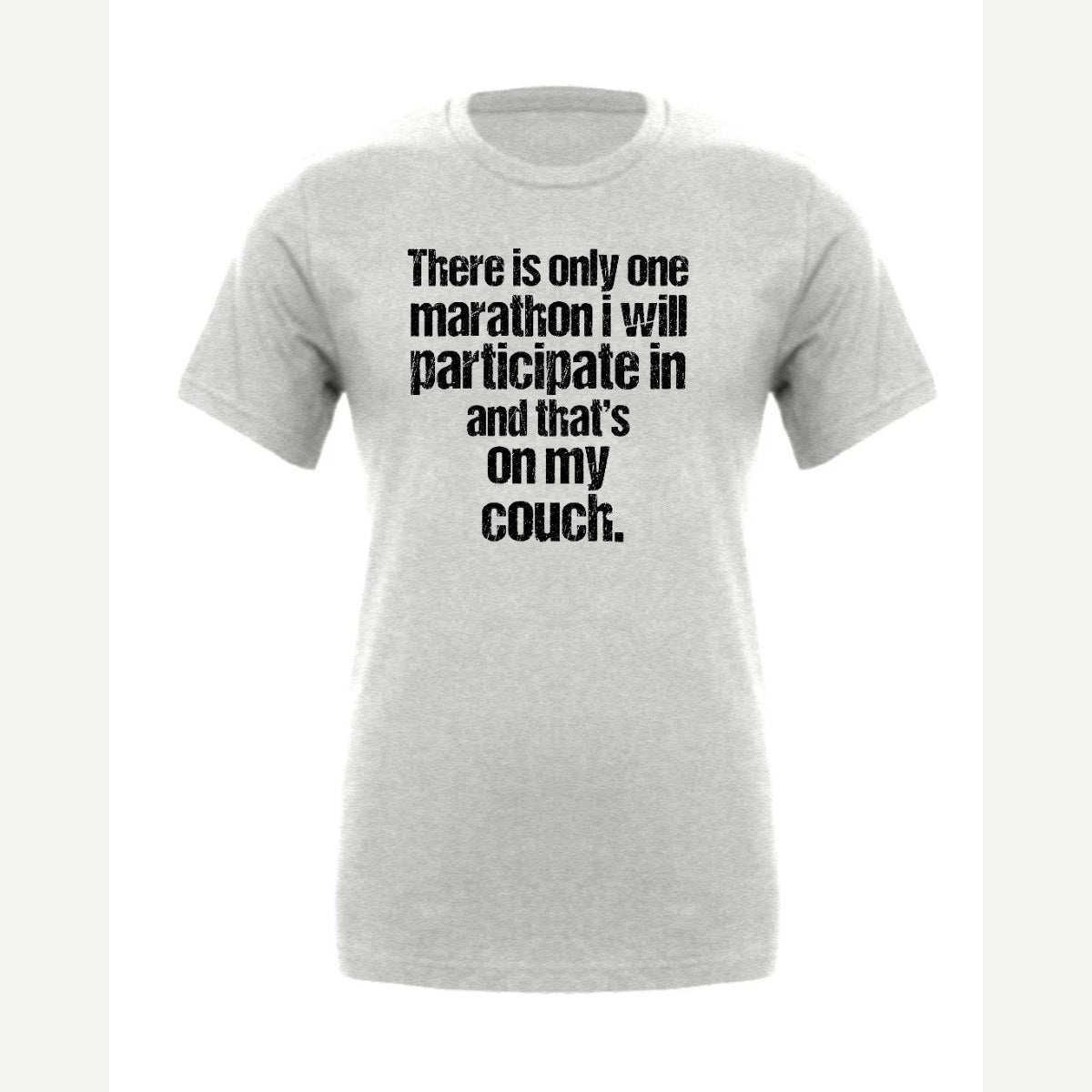 Couch Marathon — Premium Tee / Athletic Heather