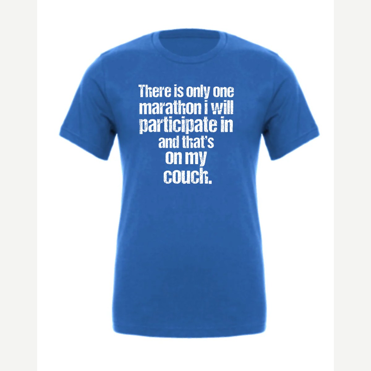 Couch Marathon — Premium Tee / True Royal
