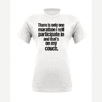 Couch Marathon — Premium Tee / White
