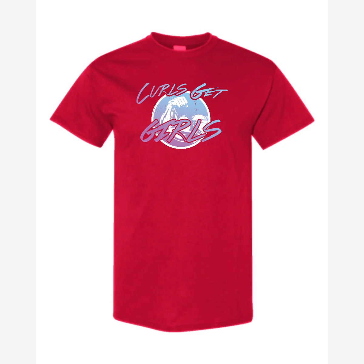 Curls Get Girls — Classic Tee / Red