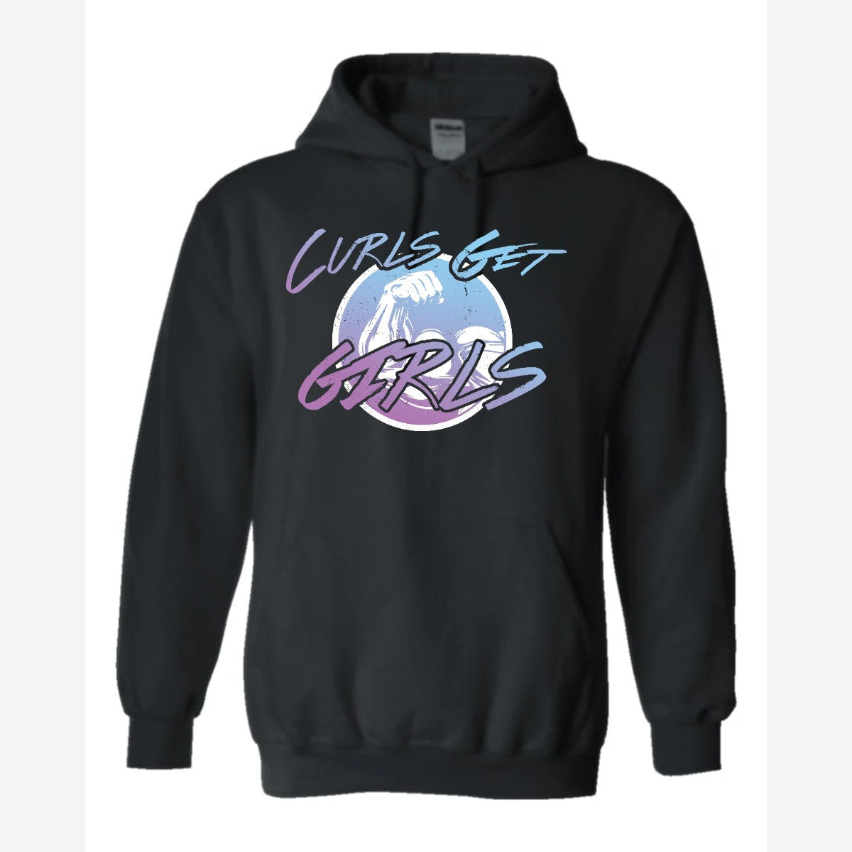 Curls Get Girls — Hoodie / Black