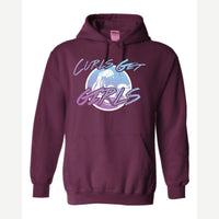 Curls Get Girls — Hoodie / Maroon