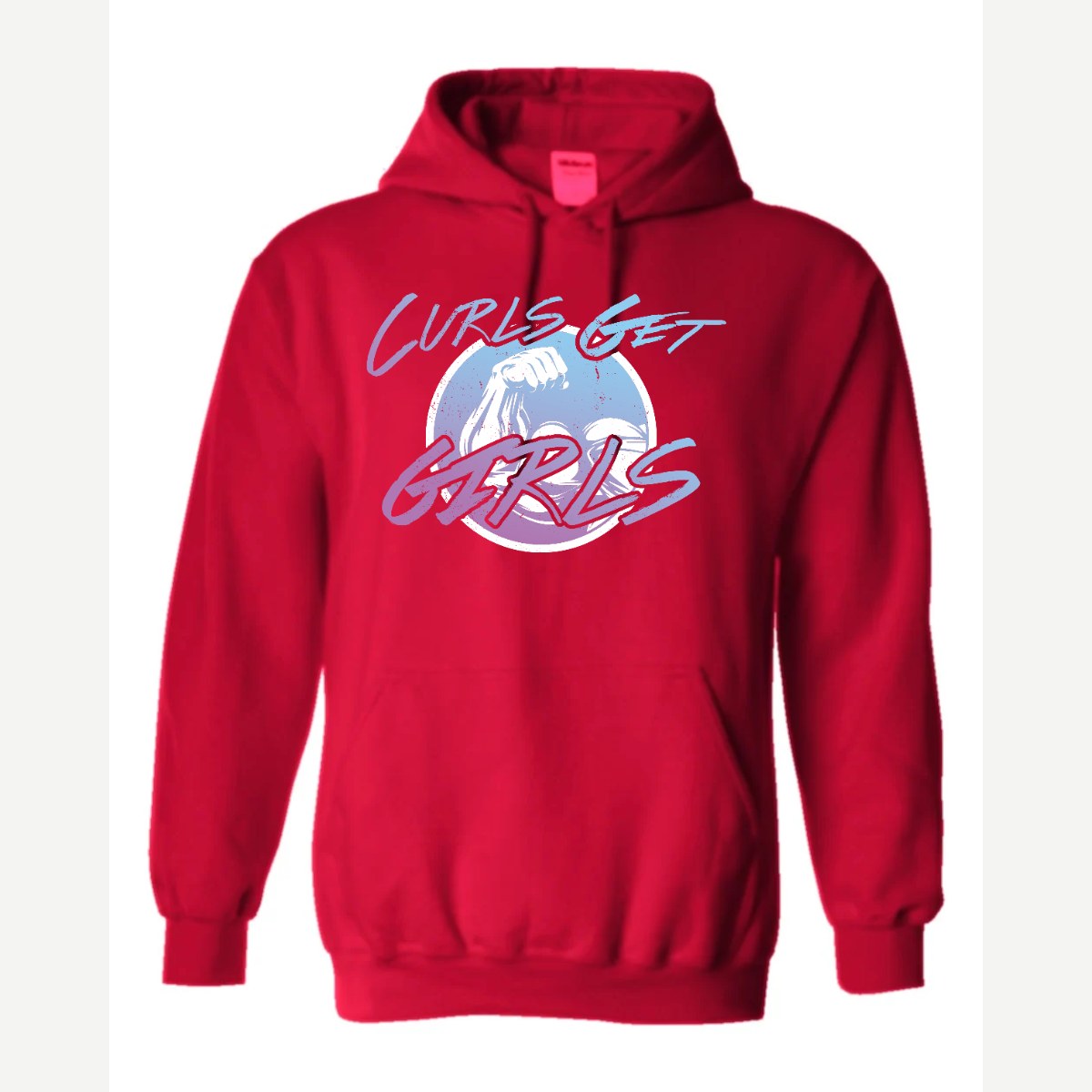 Curls Get Girls — Hoodie / Red