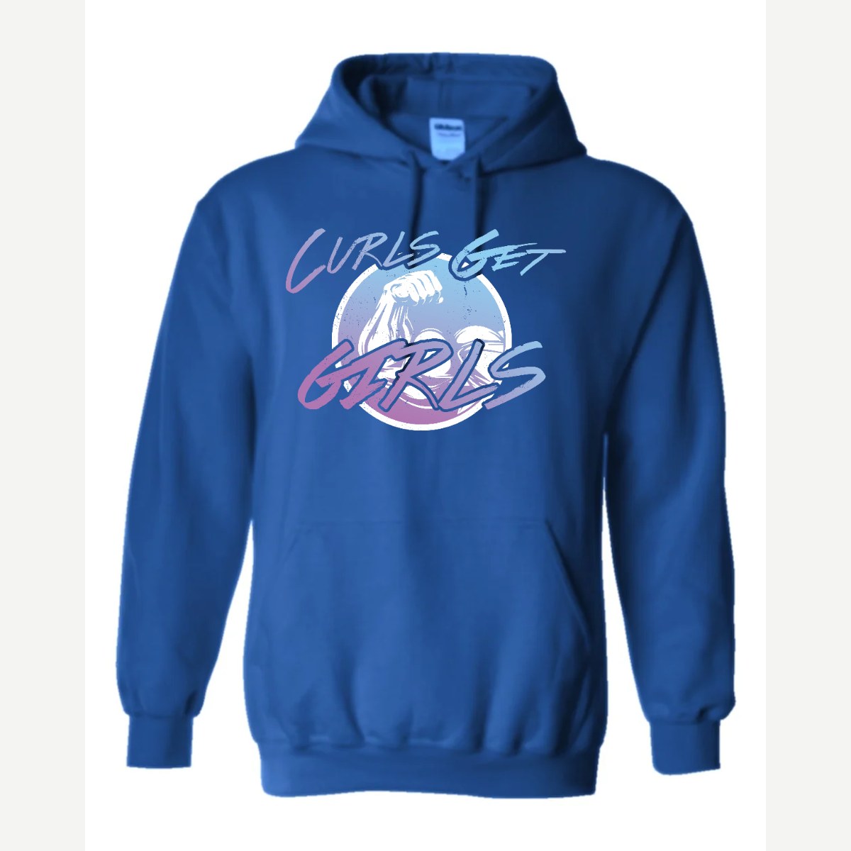 Curls Get Girls — Hoodie / Royal