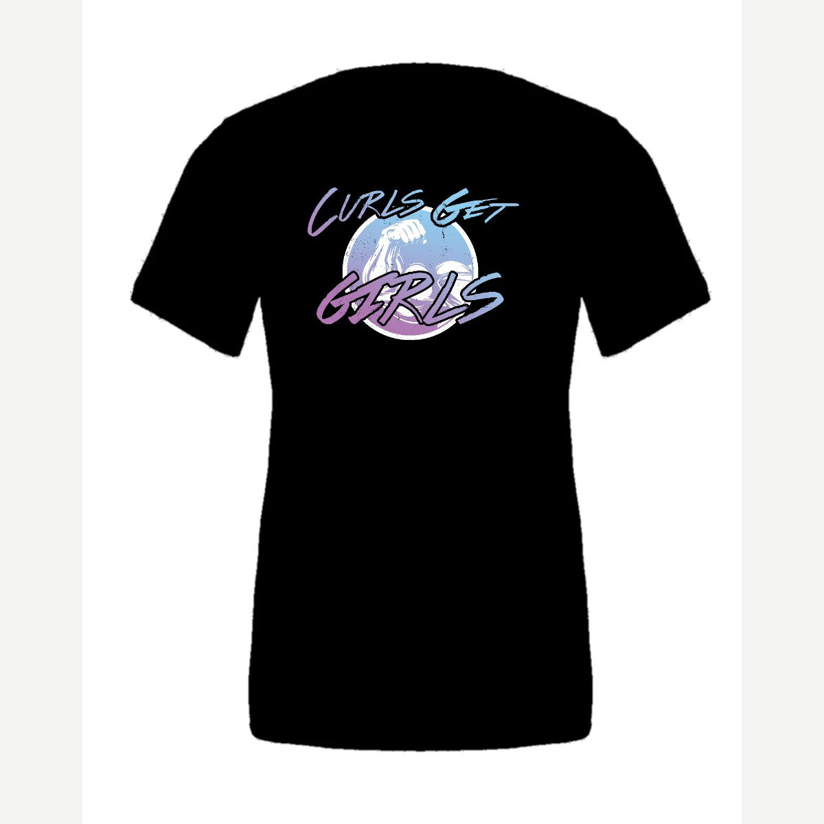Curls Get Girls — Premium Tee / Black