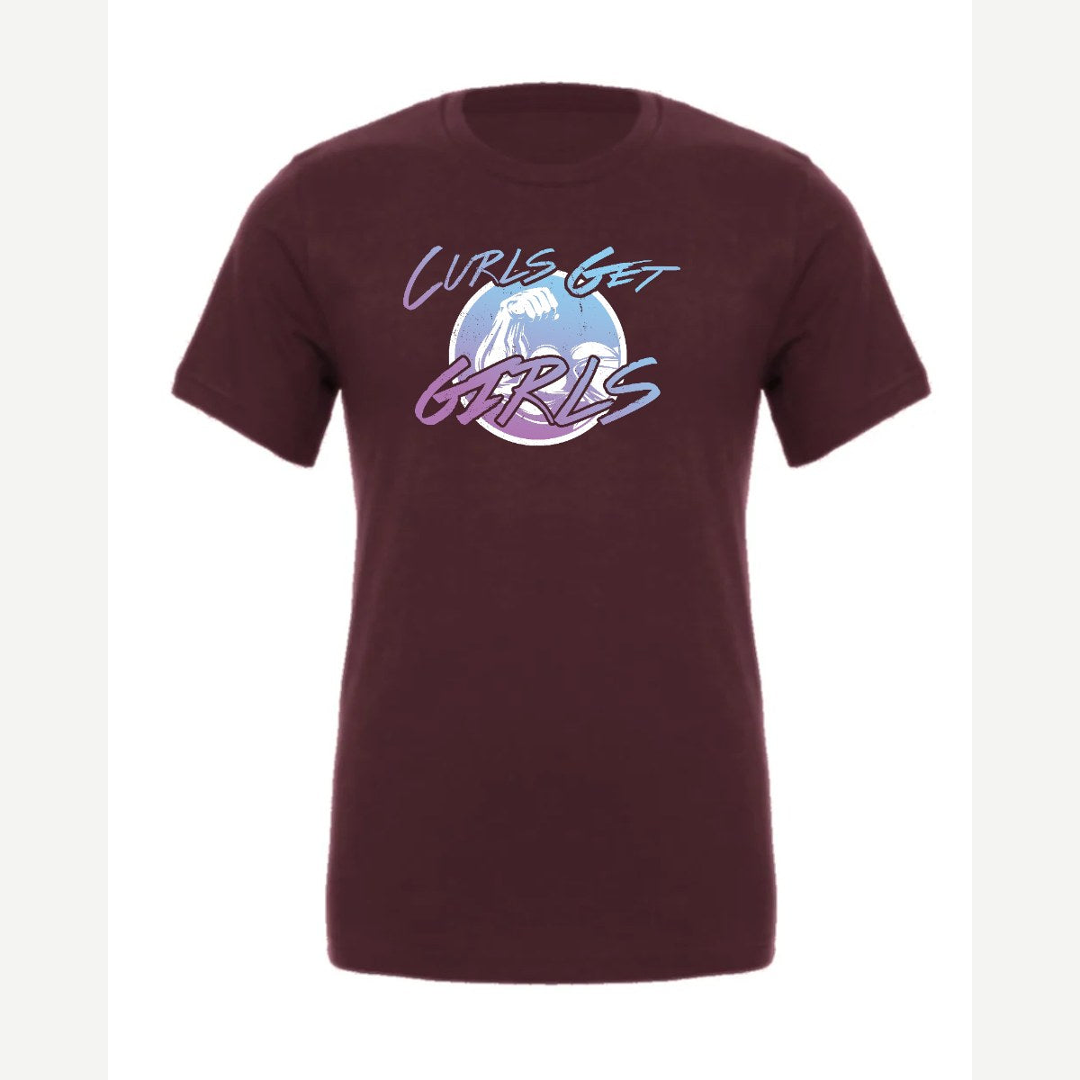 Curls Get Girls — Premium Tee / Maroon