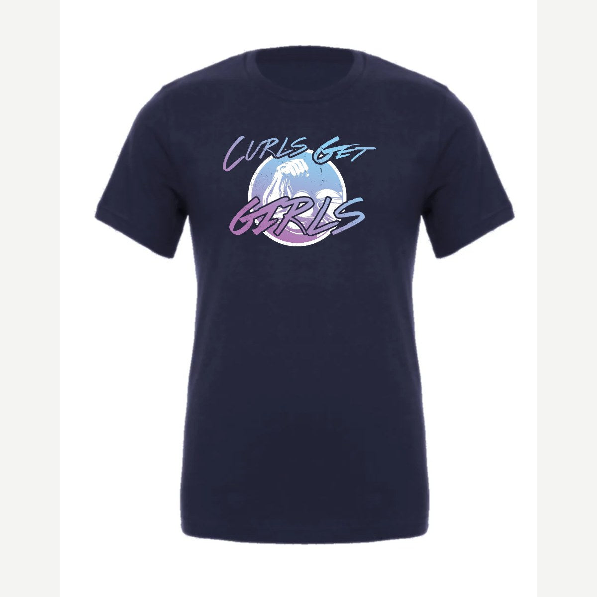 Curls Get Girls — Premium Tee / Navy