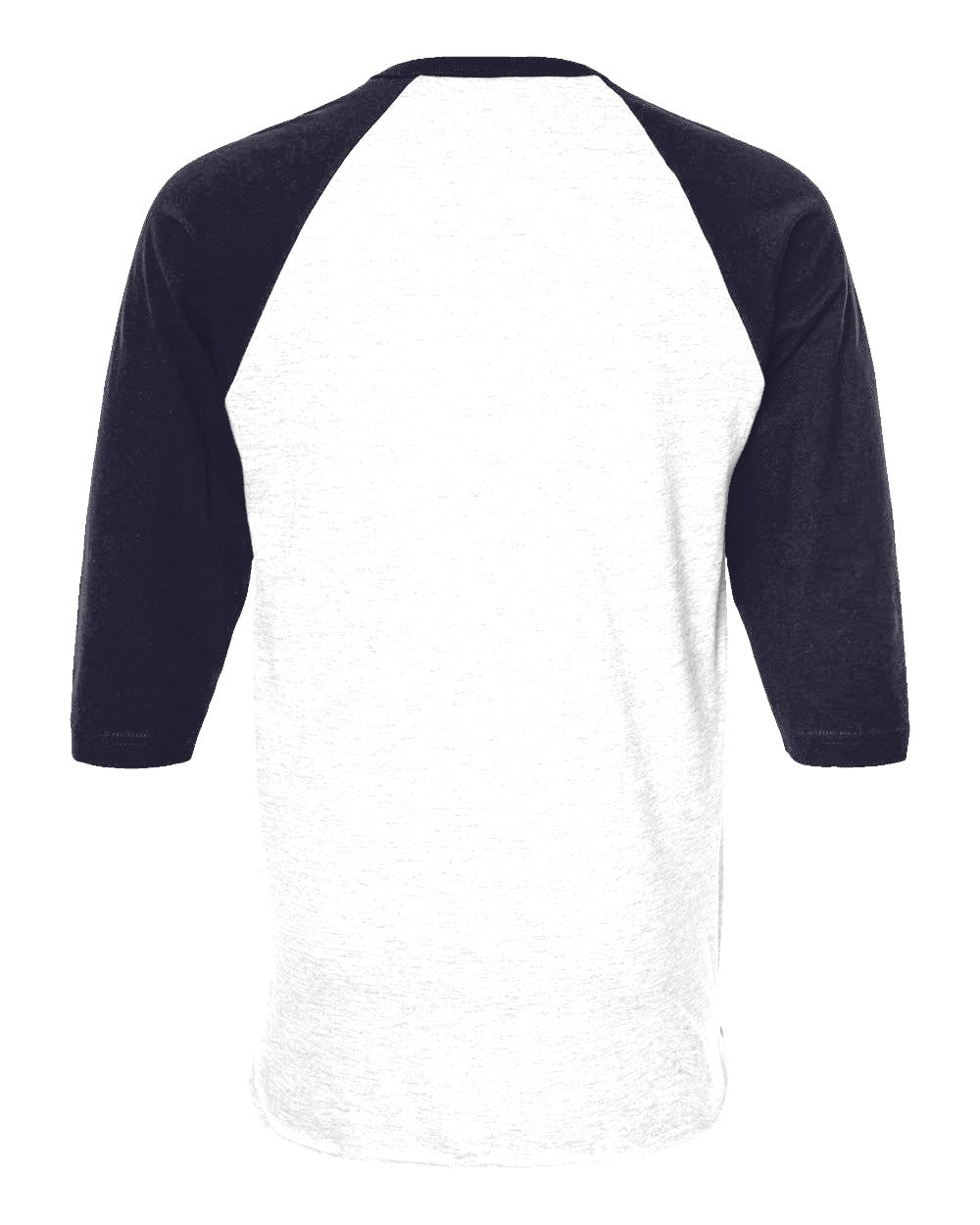 Custom 3/4 Sleeve Raglan Baseball Tee (Tultex 245) - White/Navy (back)