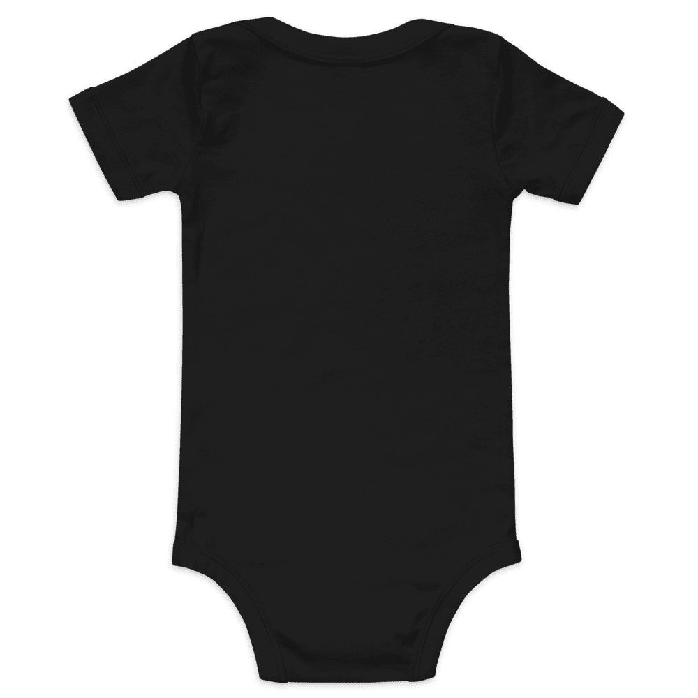Custom Baby Bodysuit (Bella+Canvas 100B) - Black (back)