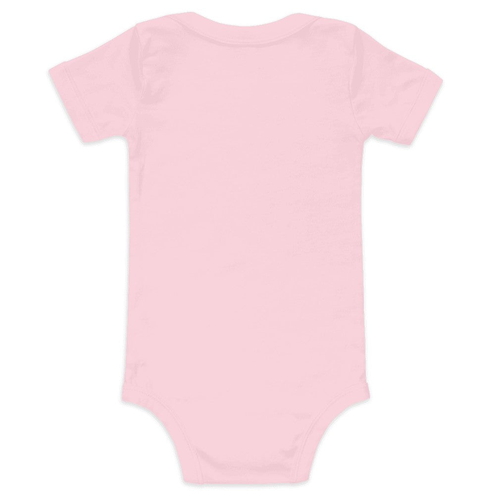 Custom Baby Bodysuit (Bella+Canvas 100B) - Pink (back)