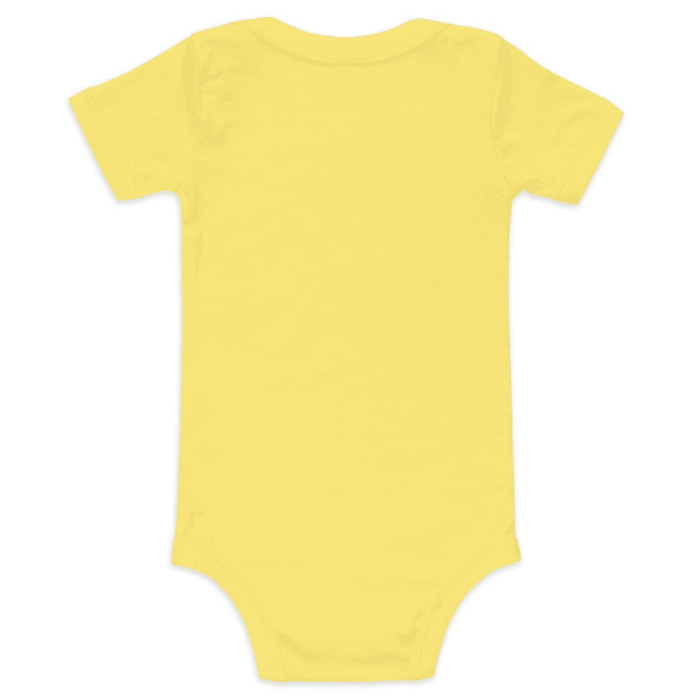 Custom Baby Bodysuit (Bella+Canvas 100B) - Yellow (back)