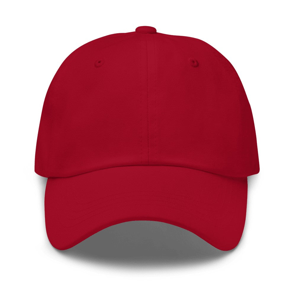 Custom Dad Hat (Yupoong 6245CM) - Cranberry