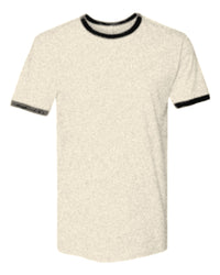 Custom Ringer T-Shirt (Next Level 3604) - Natural / Black