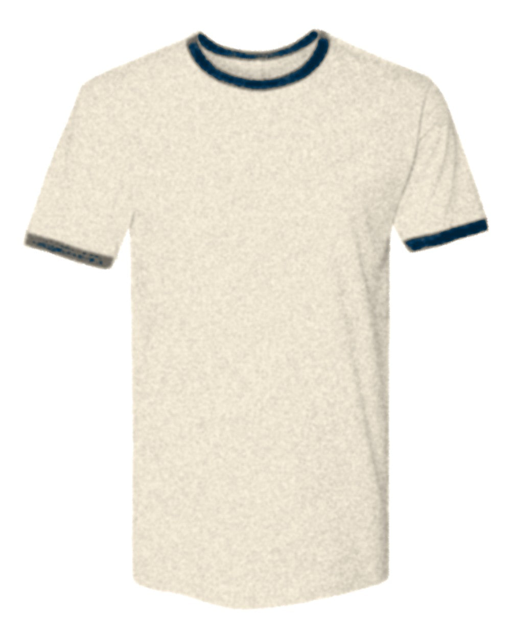 Custom Ringer T-Shirt (Next Level 3604) - Natural / Midnight Navy