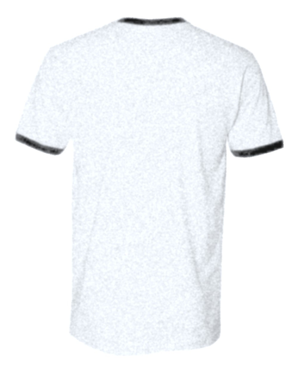 Custom Ringer T-Shirt (Next Level 3604) - White / Black (back)