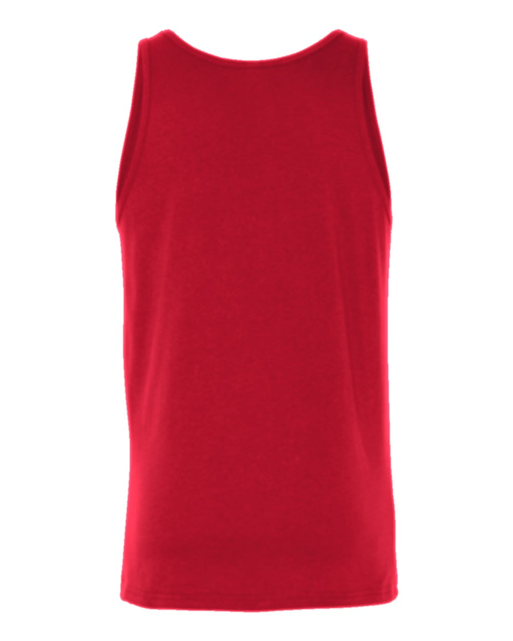 Custom Tank Top (Bella+Canvas 3480) - Red (back)