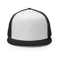 Custom Trucker Hat (Yupoong 6006) - Black/ White/ Black