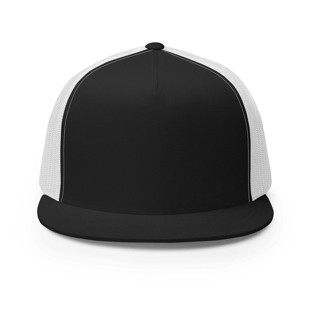 Custom Trucker Hat (Yupoong 6006) - Black/ White
