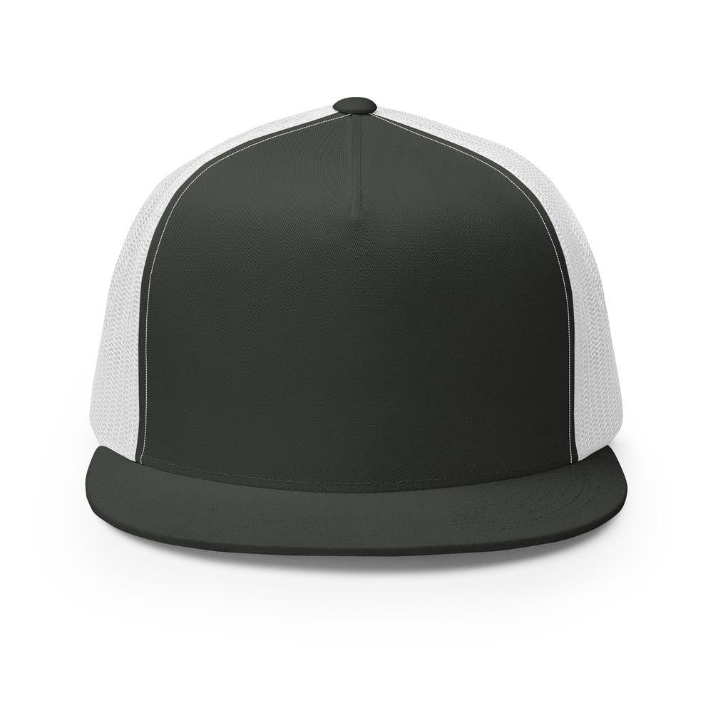 Custom Trucker Hat (Yupoong 6006) - Charcoal/ White