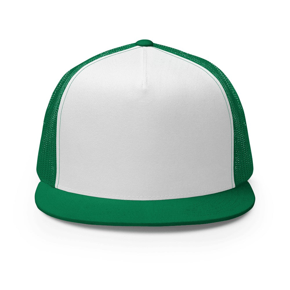 Custom Trucker Hat (Yupoong 6006) - Kelly/ White/ Kelly