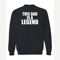 Dad Legend — Crewneck Sweatshirt / Black
